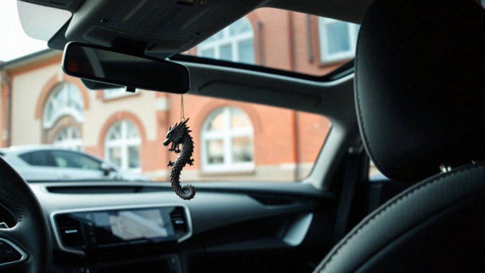 Jakie inne elementy związane z tematyką samochodów i smoków mogą przyciągać uwagę?