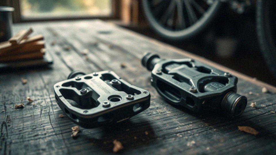 Jakie cechy mają pedały platformowe i zatrzaskowe?